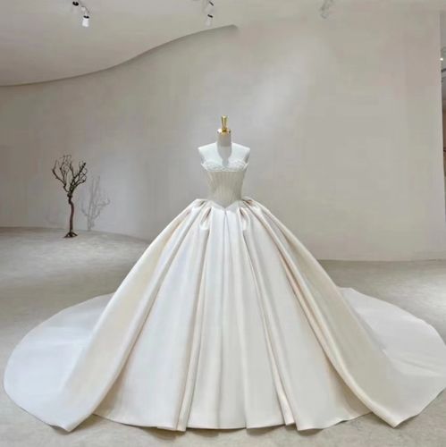 feishiluo new design ivory bridal  ballgown strapless soft s