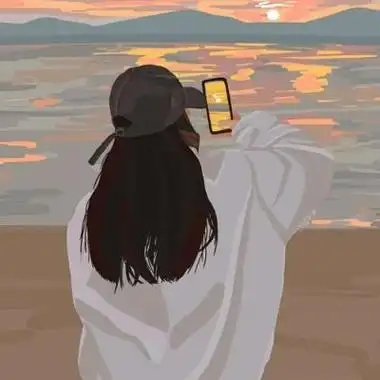 手绘小清新唯美背影微信头像 手绘头像图片大全 -【爱个性】