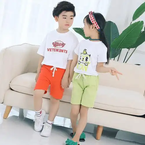 儿童棉麻短裤夏装童装宝宝中裤女童男童裤子五分裤热沙滩裤打底裤