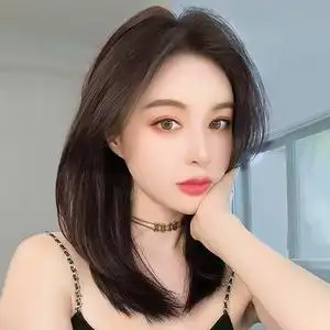 假发女长发夏季真发全真人发蕾丝全头套无痕八字刘海长直发假发套