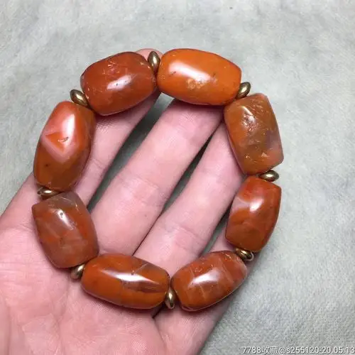 老南红玛瑙枣珠手串