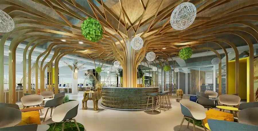 充满森林气息的创意办公空间—苏州现象空间设计