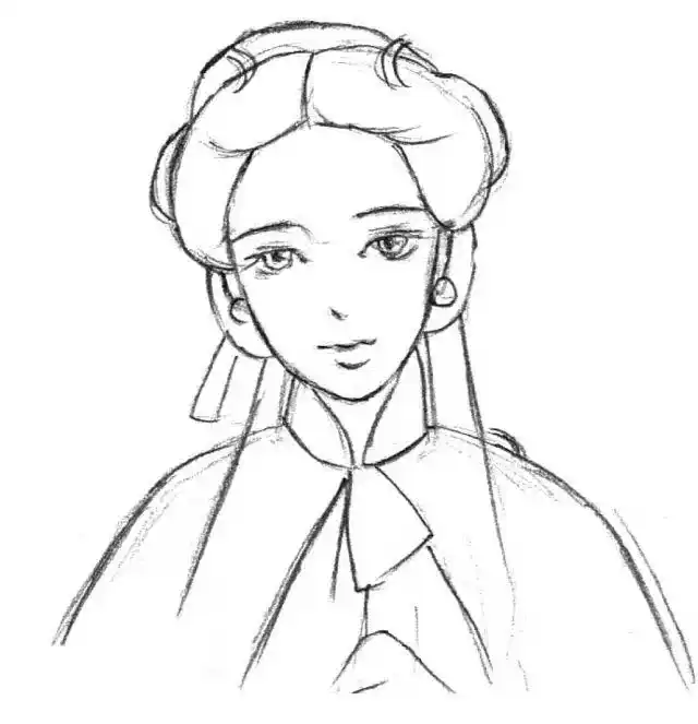 手绘古风教你用简单铅笔画出超细腻古风美女