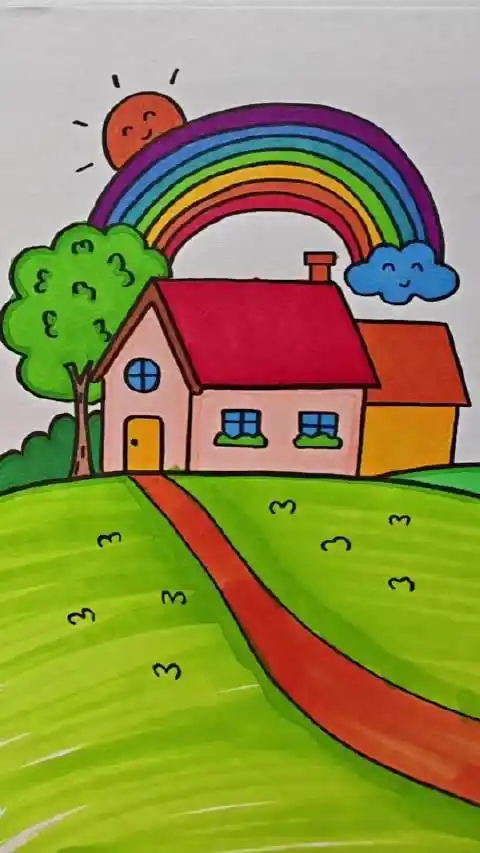 一起来画春天_简笔画