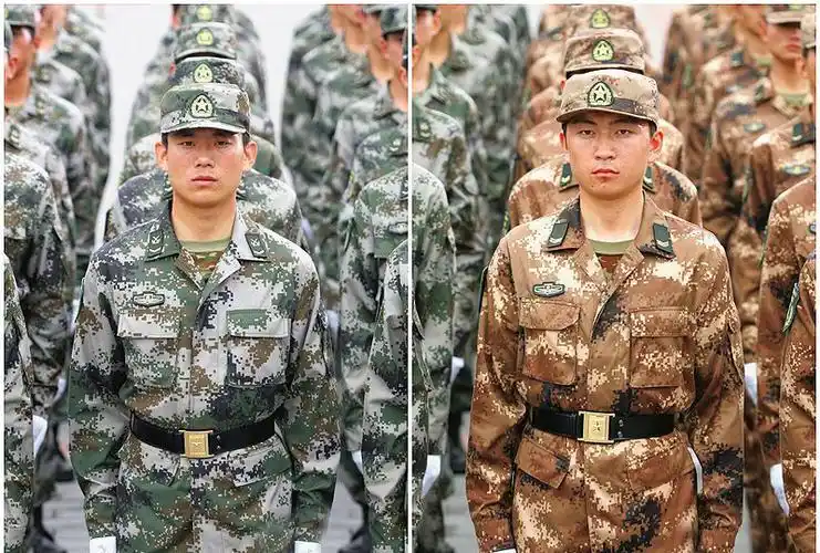 叹为观止!看看07式迷彩的"隐身"效果,战士与山石傻傻分不清楚