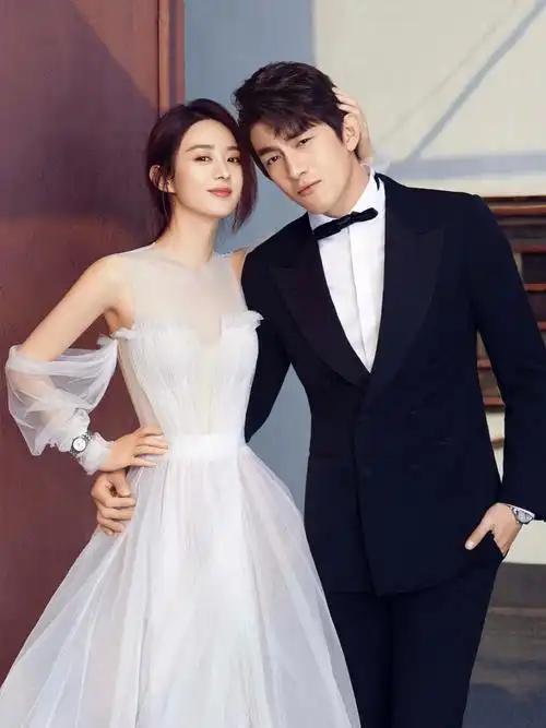 赵丽颖杂志同款verawanghaute经典婚纱