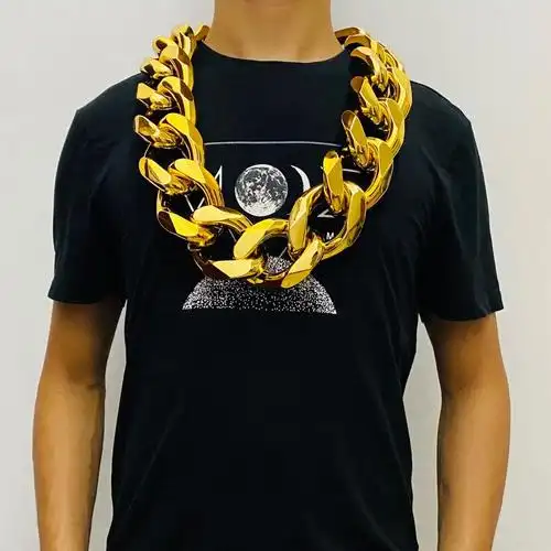 链子大金土豪社会个性演出塑料张超夸张真大项链