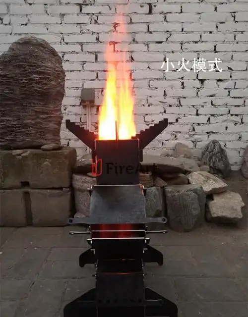 方之豪火箭炉户外烧柴炉猛火车载便携户外野炊具大号升级家用柴灶室外