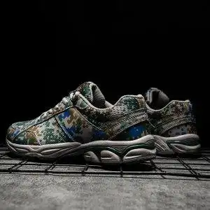 春季解放新式迷彩户外超轻越野耐磨跑鞋男军迷军训作训运动跑步鞋