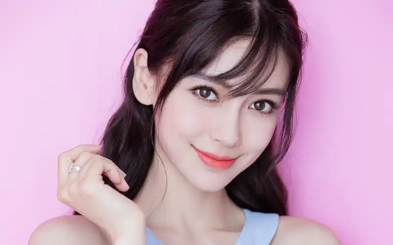 angelababy性感蓝色短裙图片桌面壁纸