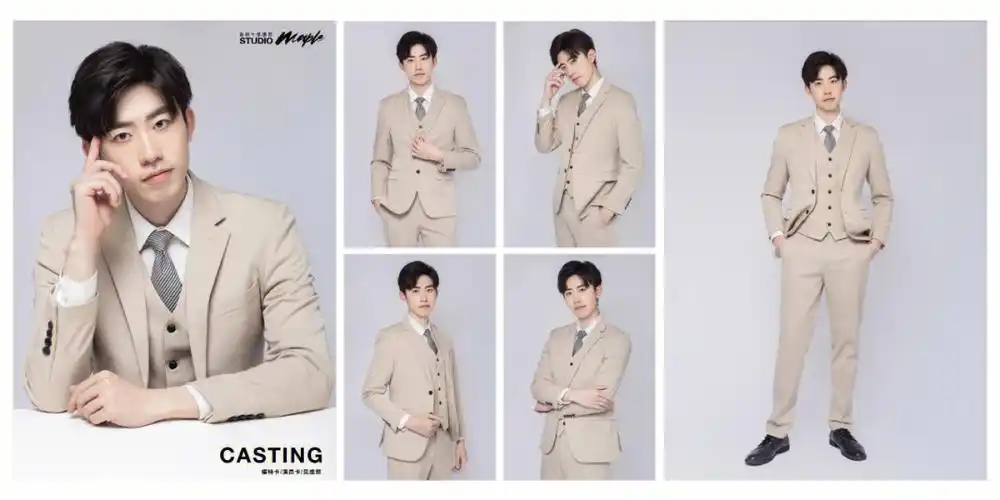 演员casting模卡高级商务职业风格