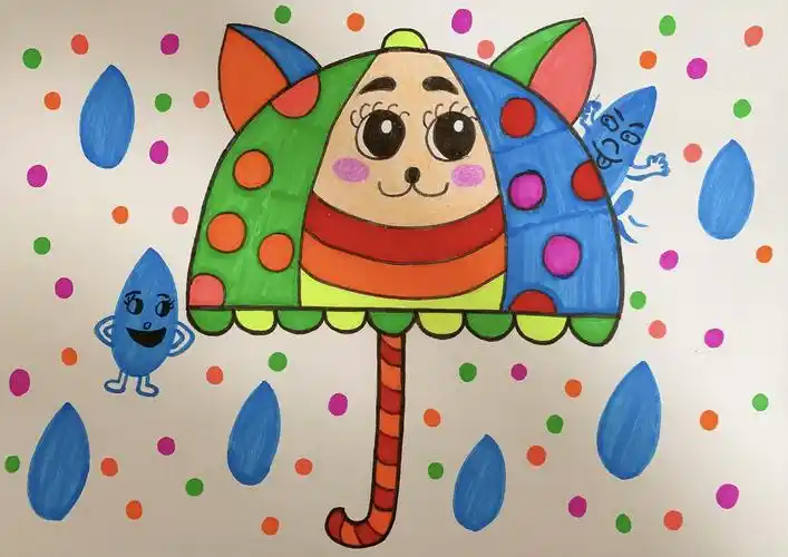 写美篇不同款式的伞: 关于伞的由来: 课程伞的构型示范: 范画展示