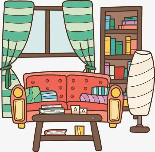 手绘卡通客厅设计