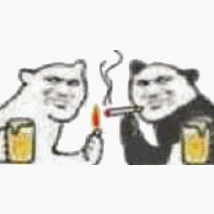 熊猫头大哥抽烟表情包 - 熊猫头大哥抽烟微信表情包 - 熊猫头大哥抽烟