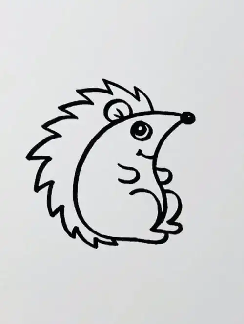 教你用字母c和s画一只小刺猬