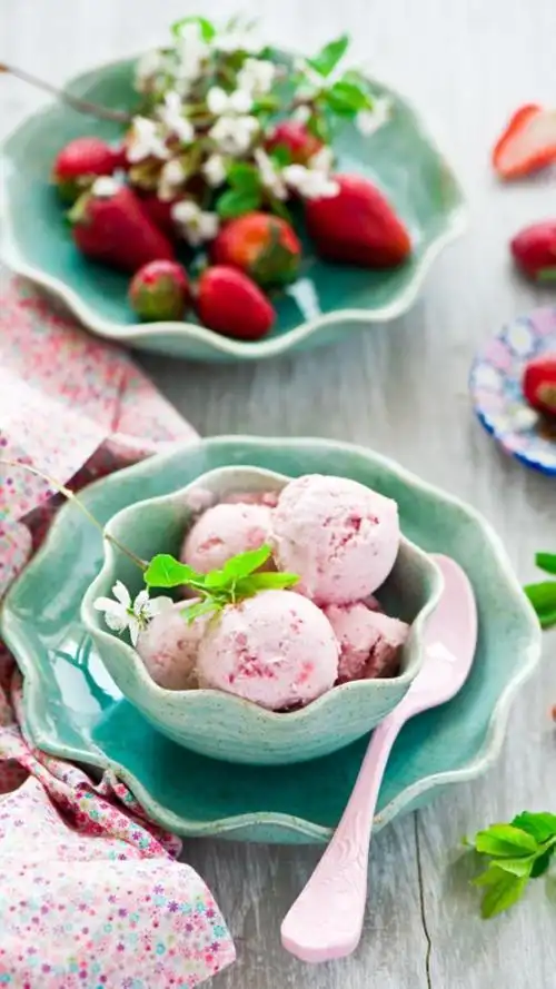 小清新夏日冰淇淋甜品,高清图片,手机锁屏桌面-壁纸族