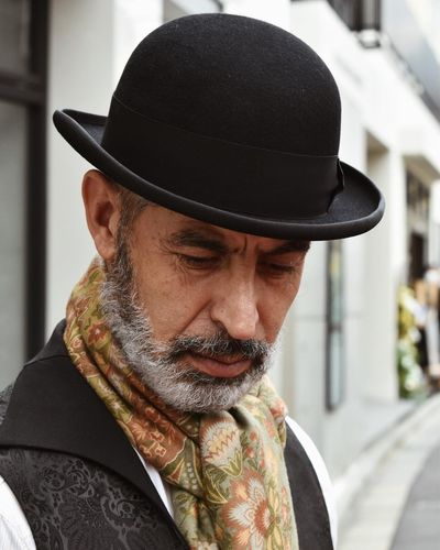 欧美贵族爵士礼帽纯羊毛绅士帽魔术师礼帽圆顶总统帽欧洲站帽子男