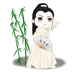 古装手绘汉服古风元素男武侠卡通人物头像水墨国风金庸武侠手绘侠客