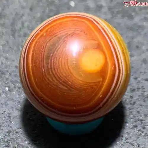 精美天眼高玉化缠丝玛瑙20圆珠一颗