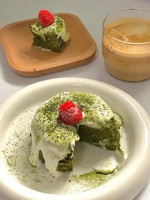 减脂甜品微波炉90s抹茶小蛋糕低糖零失误