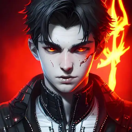 男生暗黑恶魔炫酷头像