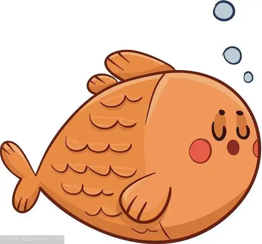 可爱的鱼游泳