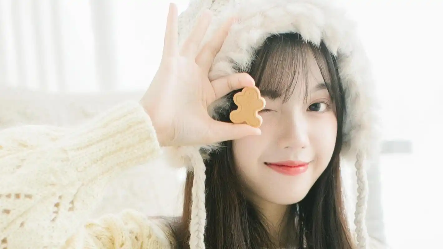 白嫩可爱小姐姐清新甜美桌面壁纸-美女壁纸-556资源网