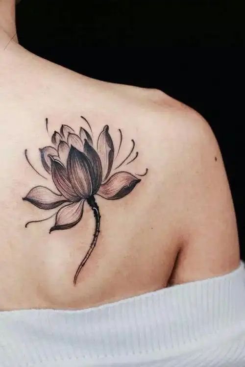 纹身荷花的寓意(荷花纹身图片)-星座分析-星座8网