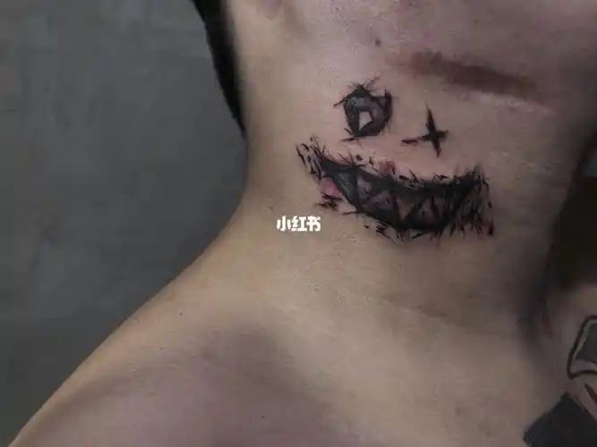 大连纹身/暗黑小丑笑遮盖