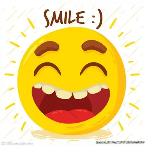 手绘快乐表情符号背景图片