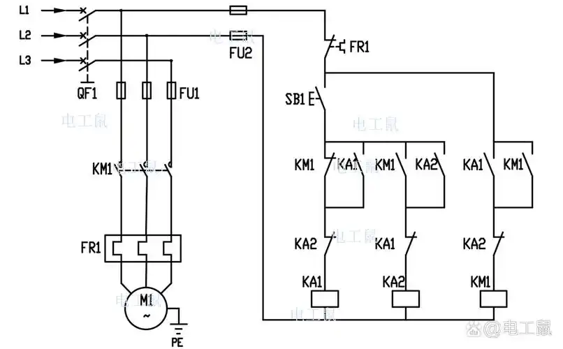 这个电路用的少,为什么还要学 这个电路的功能是一键启停,这个电路在