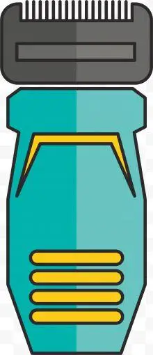 电推子迷你风格矢量png素材透明免抠图片-动植人物