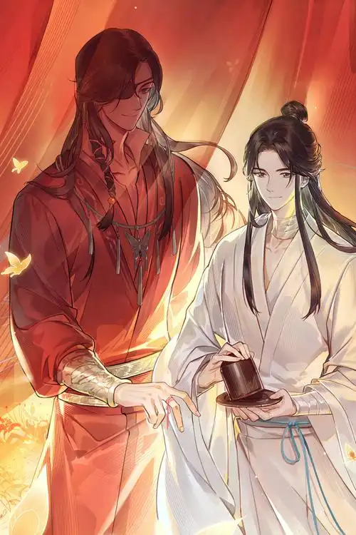 赐福海报定制壁纸挂画墙纸谢怜花城三郎花怜国漫动漫周边天官赐福挂画