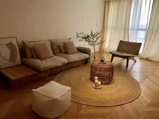 古朴深邃禅意日式风格小户型客厅设计装修_齐家网装修效果图