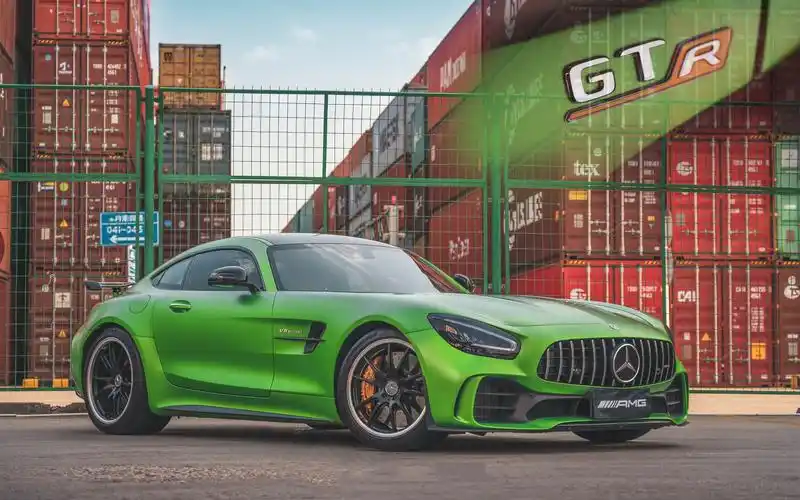 我拍他,就是因为绿色!奔驰amg gtr 短片