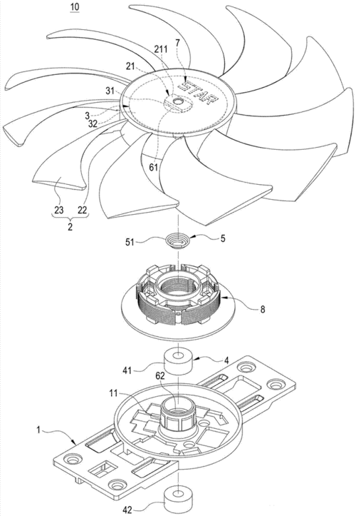 一种具有可转动电路板的风扇装置制造方法及图纸