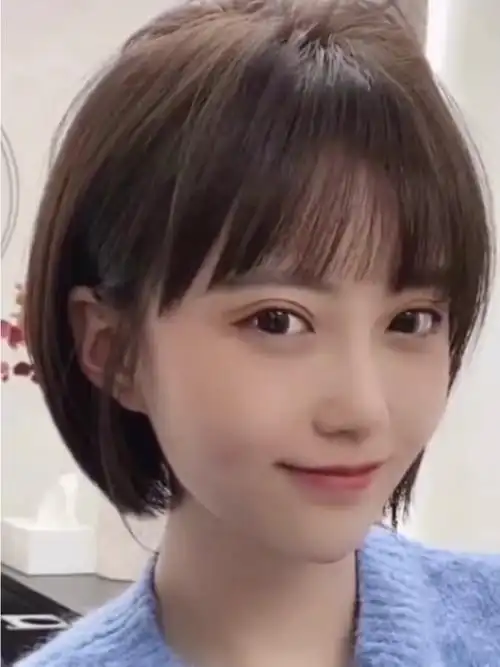 小女孩短发头型图片_小红书