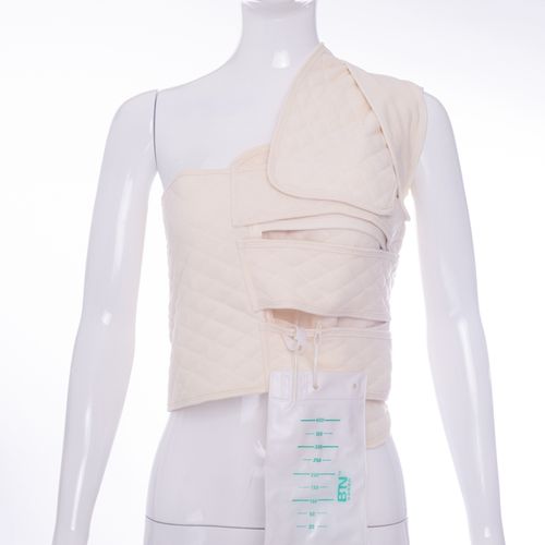 医用多头胸带压力绷带胸部术后包扎专用纯棉纱布透气 肤色 l