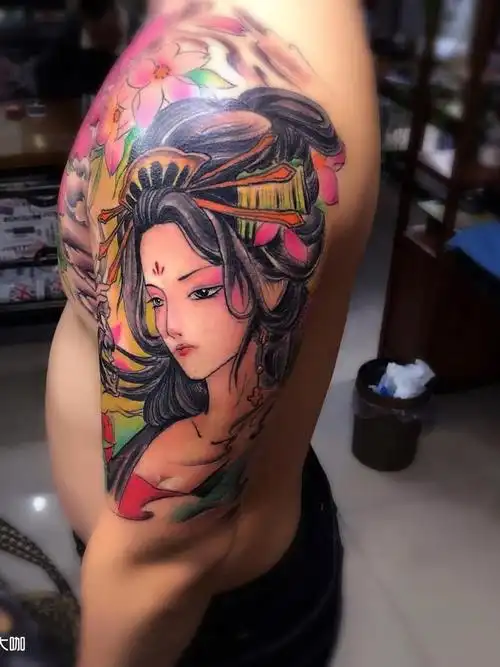 纹身艺伎图片女帝