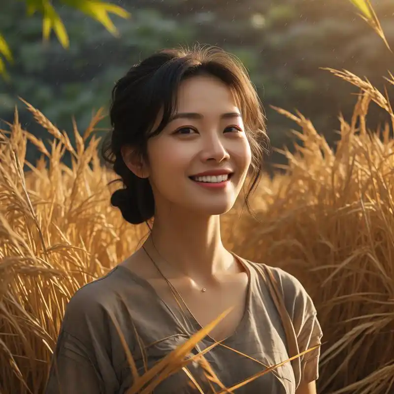 优雅农村风9042岁女性头像99 感受那份来自乡村的宁静与纯粹,42岁