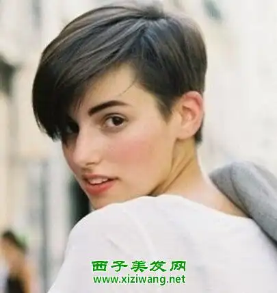 女性毛寸短发发型图片 清爽又干净