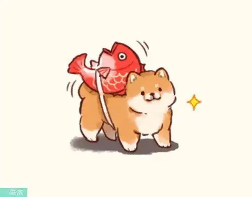 q版柴犬萌图简笔画