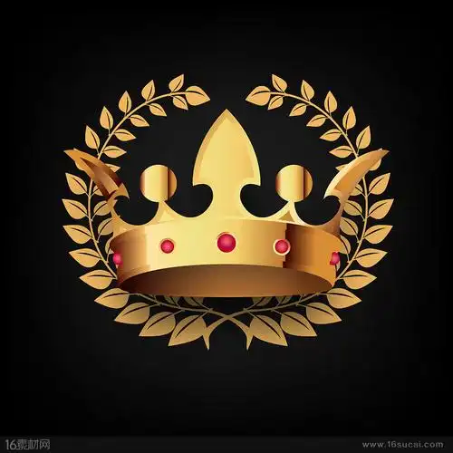 王冠欧式徽章徽标设计矢量素材