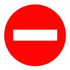 禁止通行标志图片