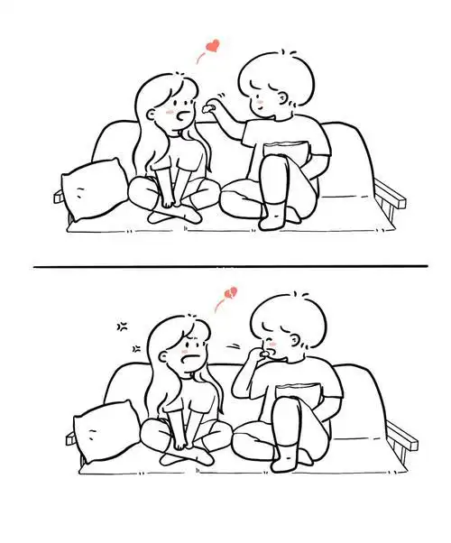 情侣壁纸手绘情侣简笔画配文字情侣简笔画～巨暖心教你快速的画一对漂