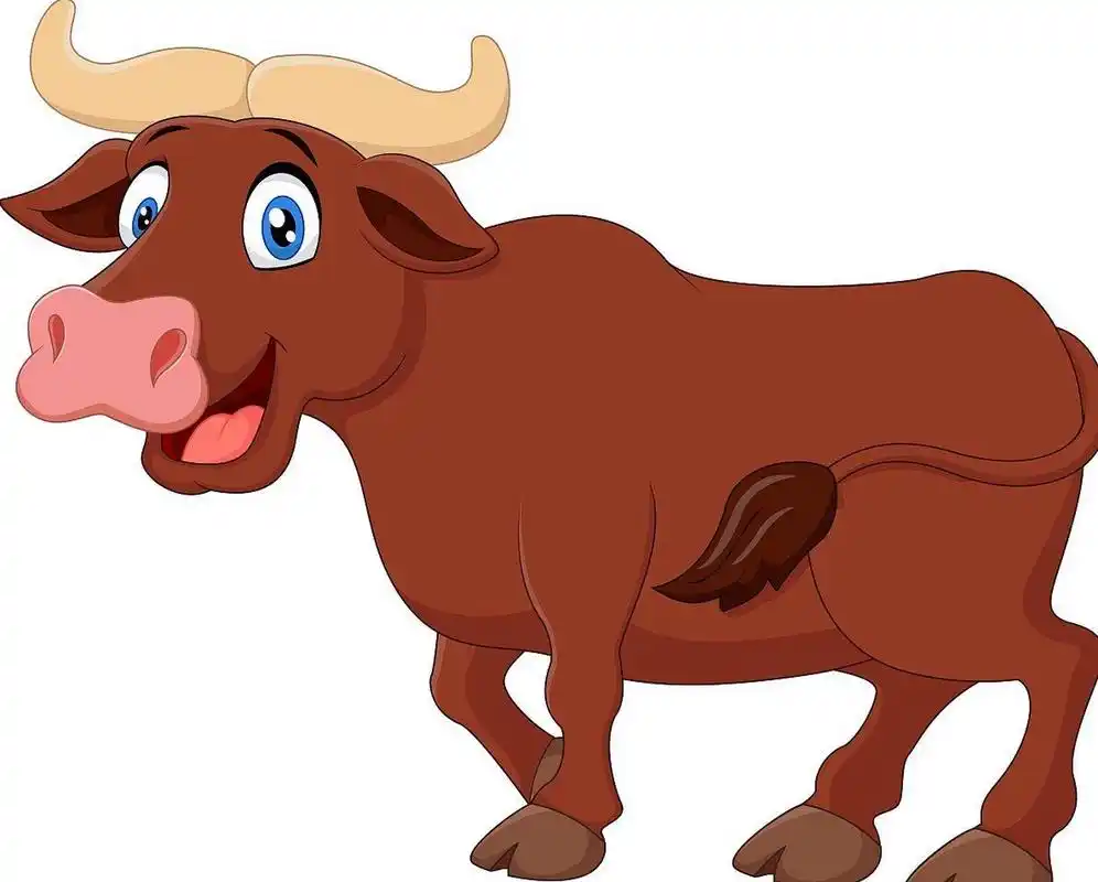 小伙去集市买牛,别人都挑肥壮的牛,他却牵了一头又瘦又小的老黄牛回来