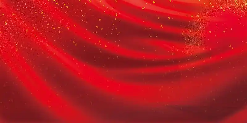 党代会全民国家安全教育日纯色红底红色背景红色丝绸绸缎布料金色碎片