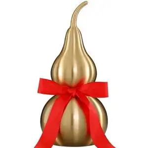 铜葫芦摆件纯铜开口大号金葫芦挂件家居客厅玄关装饰品办公室摆设