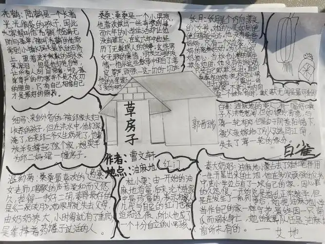 《草房子》思维导图