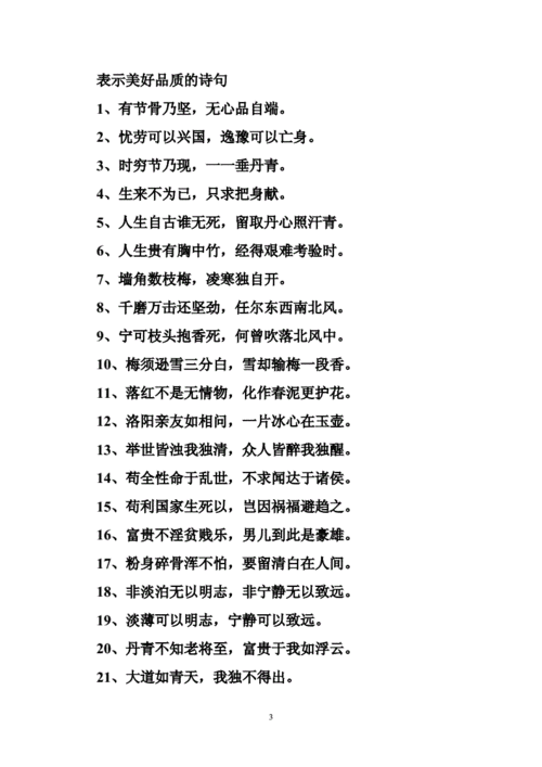 表示美好的诗句12篇doc29页